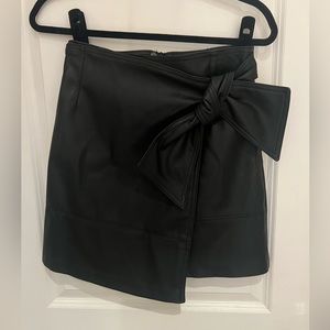 NWT H&M Faux Leather Wrap Skirt